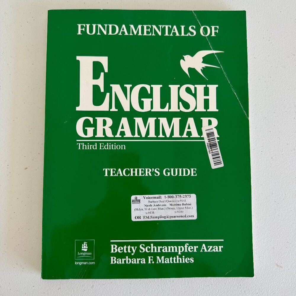 Fundamentals of English Grammar | Third Edition | Teacher’s Guide